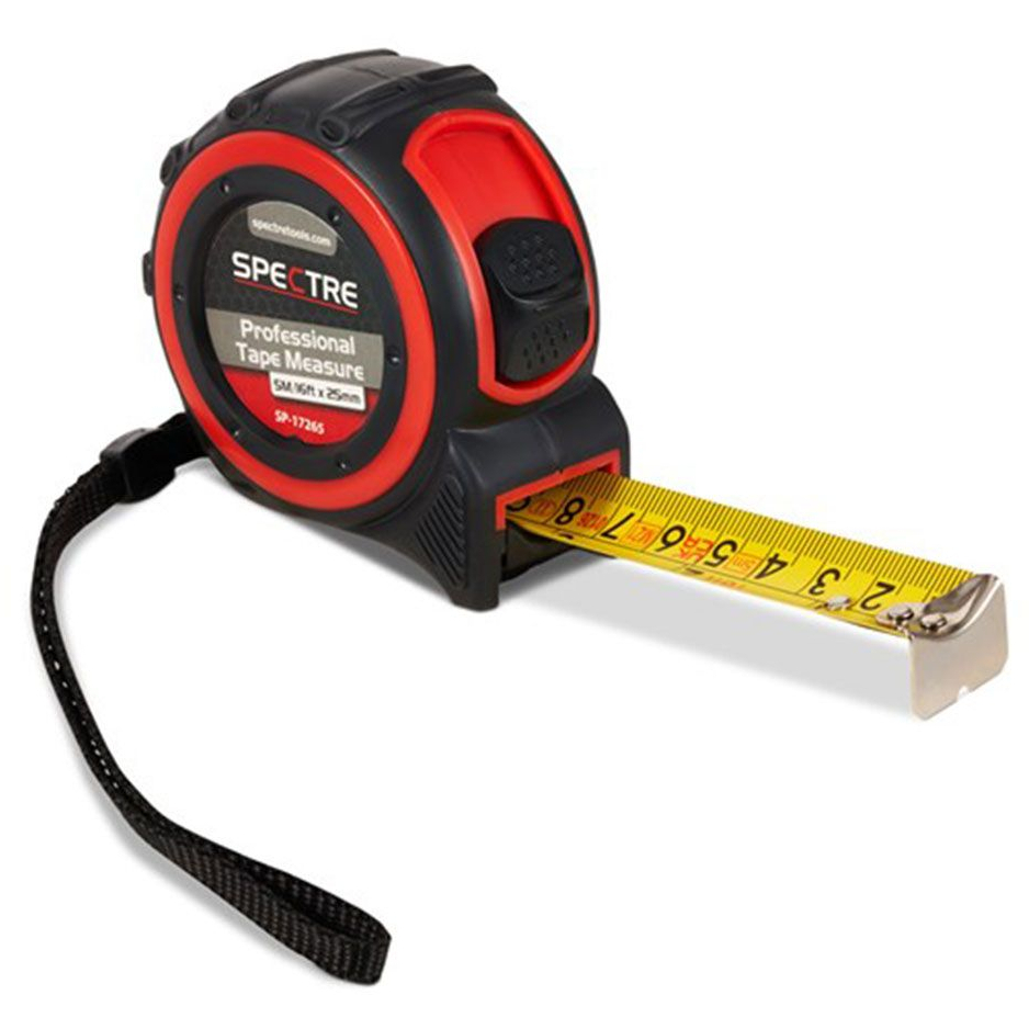 Spectre SP-17265 Dual-Marked Steel Tape Measure 5M