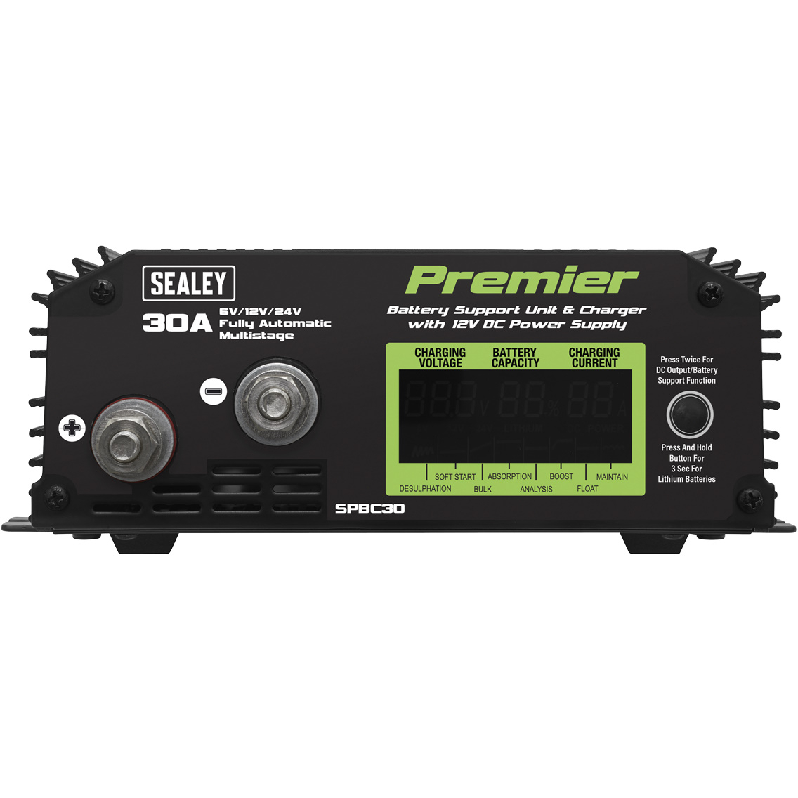 Sealey SPBC30 30A Battery Support Unit and Charger