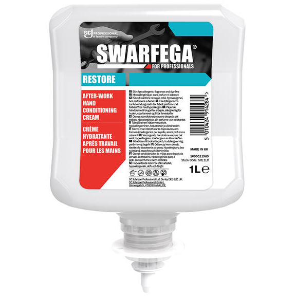 SCJohnson SRE1LC Swarfega® Restore Skin Cream Carton of 6 x 1L