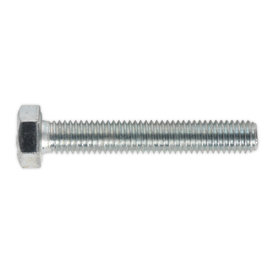 Sealey SS850 HT Setscrew M8 x 50mm 8.8 Zinc DIN 933 Pack of 50