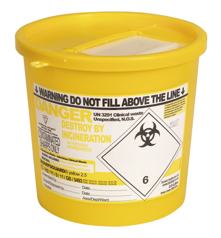 Sealey SSP250 Sharps Bin 2.5ltr