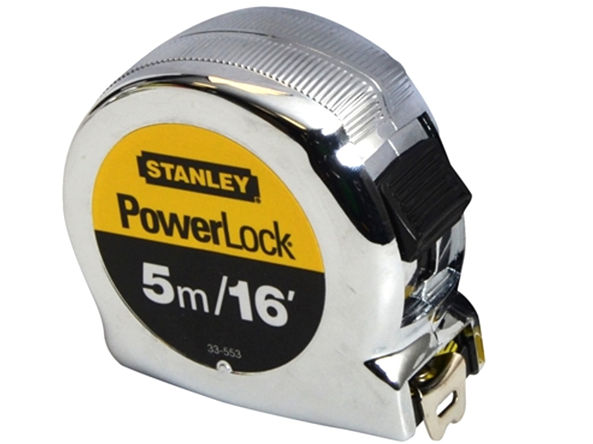 Stanley 0-33-553 Powerlock Classic Tape 5m/16ft (Width 19mm) STA033553