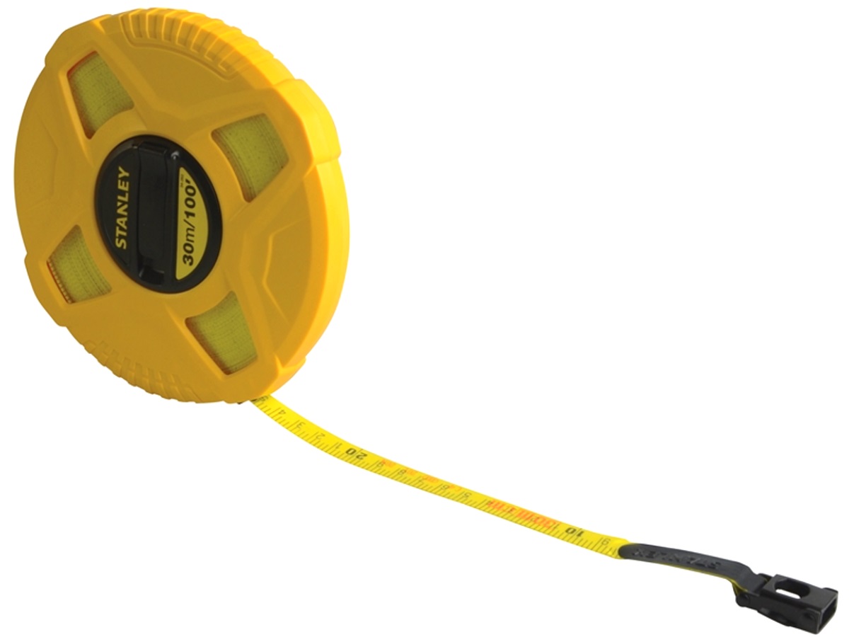 Stanley 0-34-262 Closed Case Fibreglass Tape Measure 30m / 100ft STA034262