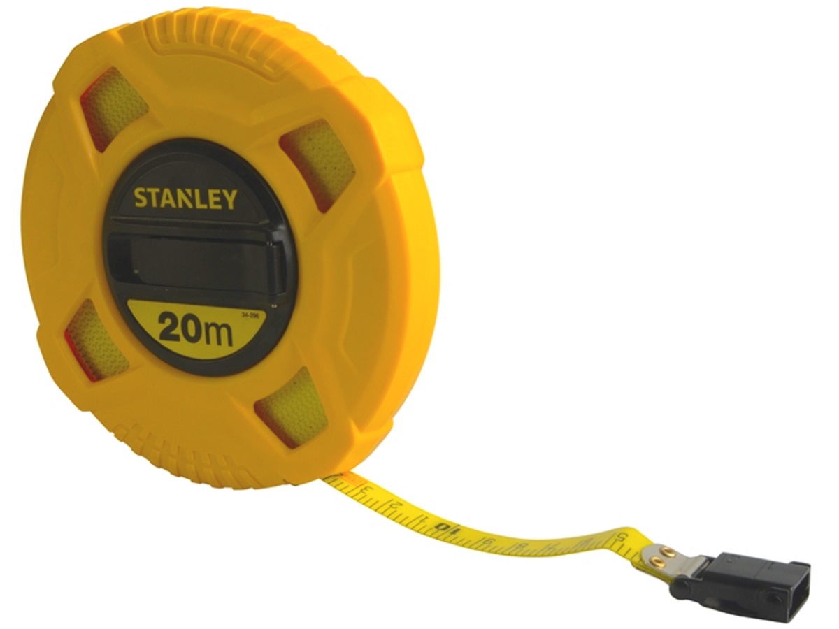 Stanley 0-34-296 Closed Case Fibreglass Tape Measure 20m STA034296