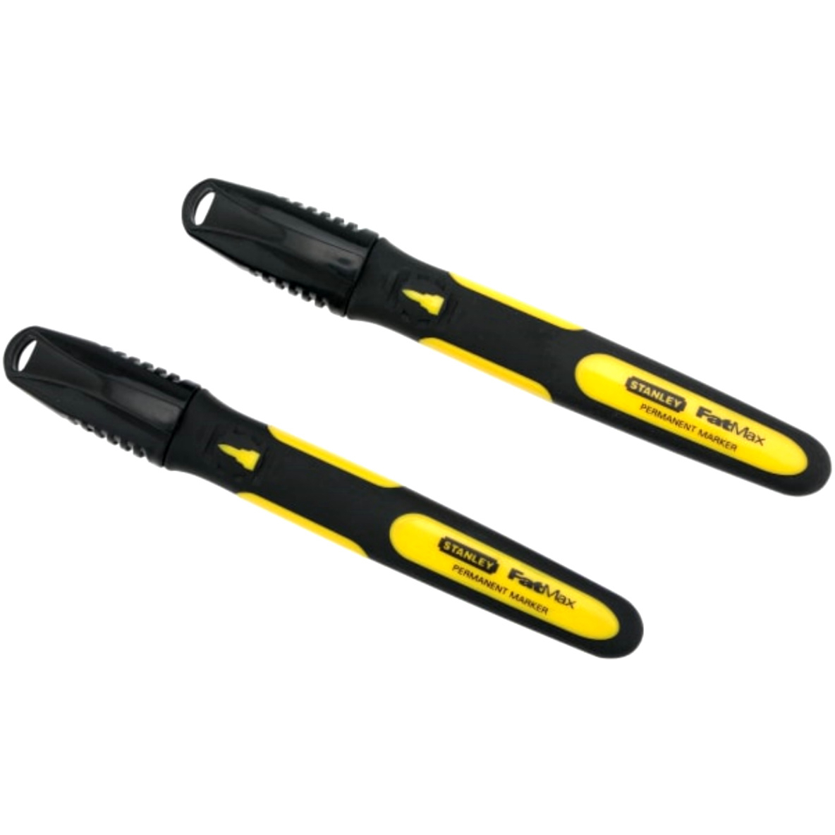 Stanley 0-47-312 Fine Tip Marker Pen Black (Pack of 2) STA047312