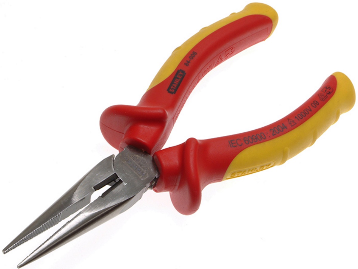 Stanley 0-84-007 FatMax Long Nose Pliers VDE 210mm (8") STA084007