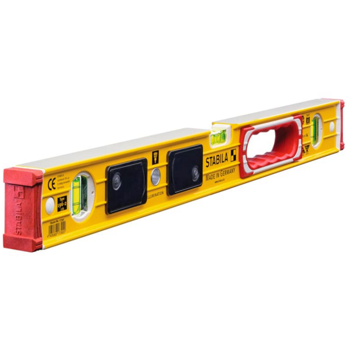 Stabila 196-2 LED Illuminated Spirit Level 3 Vial 17392 600mm (24") STB1962LED24