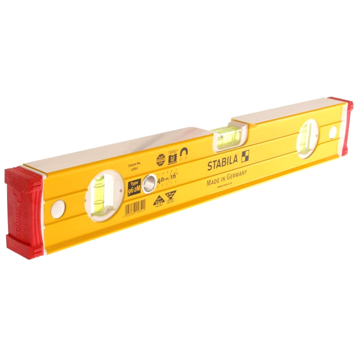 Stabila 96-M-2 Magnetic Spirit Level 3 Vial 15852 400mm (16") STB96M216