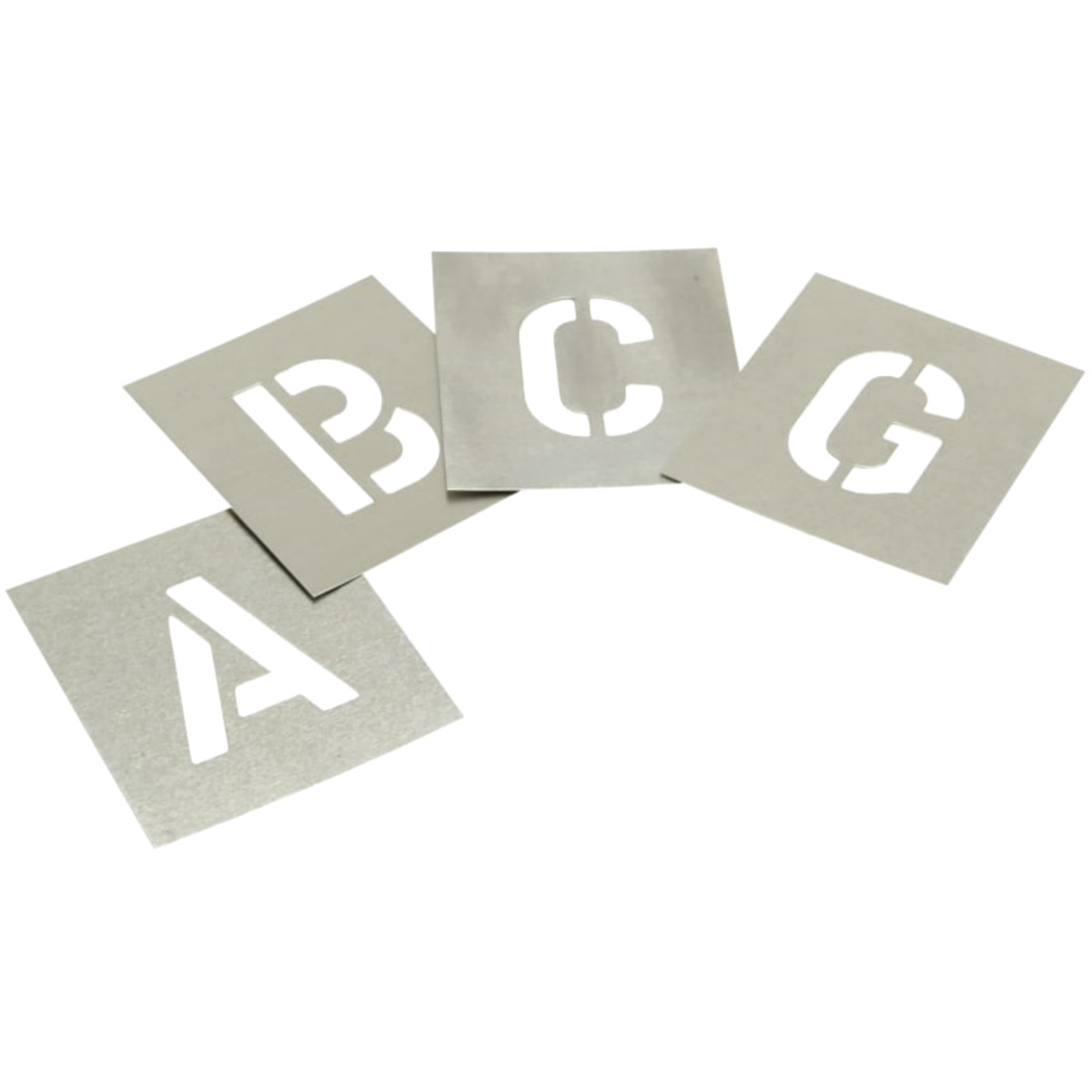 Stencils L2 Set of Zinc Stencils - Letters 2in STNL2
