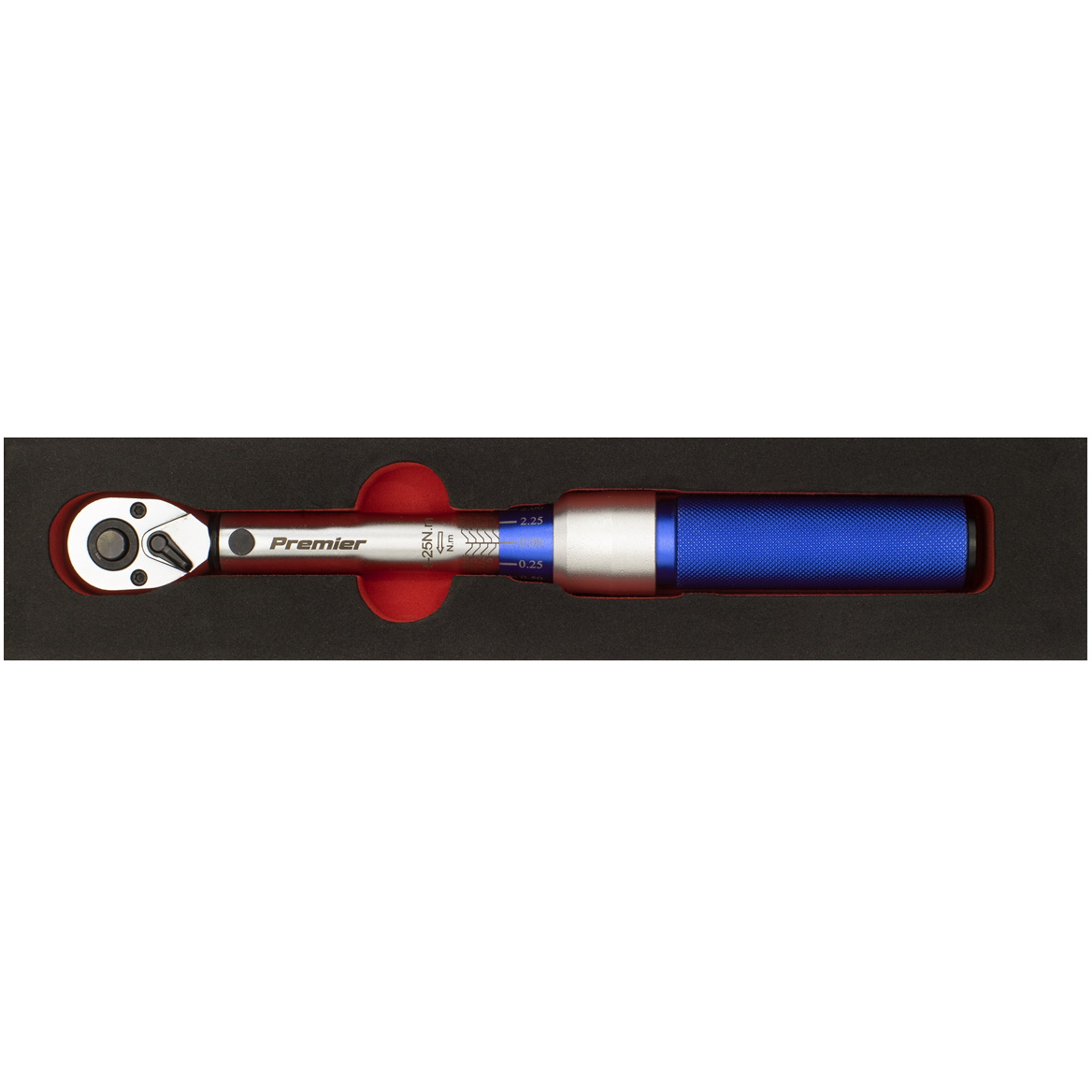 Sealey STW902 Micrometer Torque Wrench 3/8"Sq Drive 5-25Nm - Calibrated