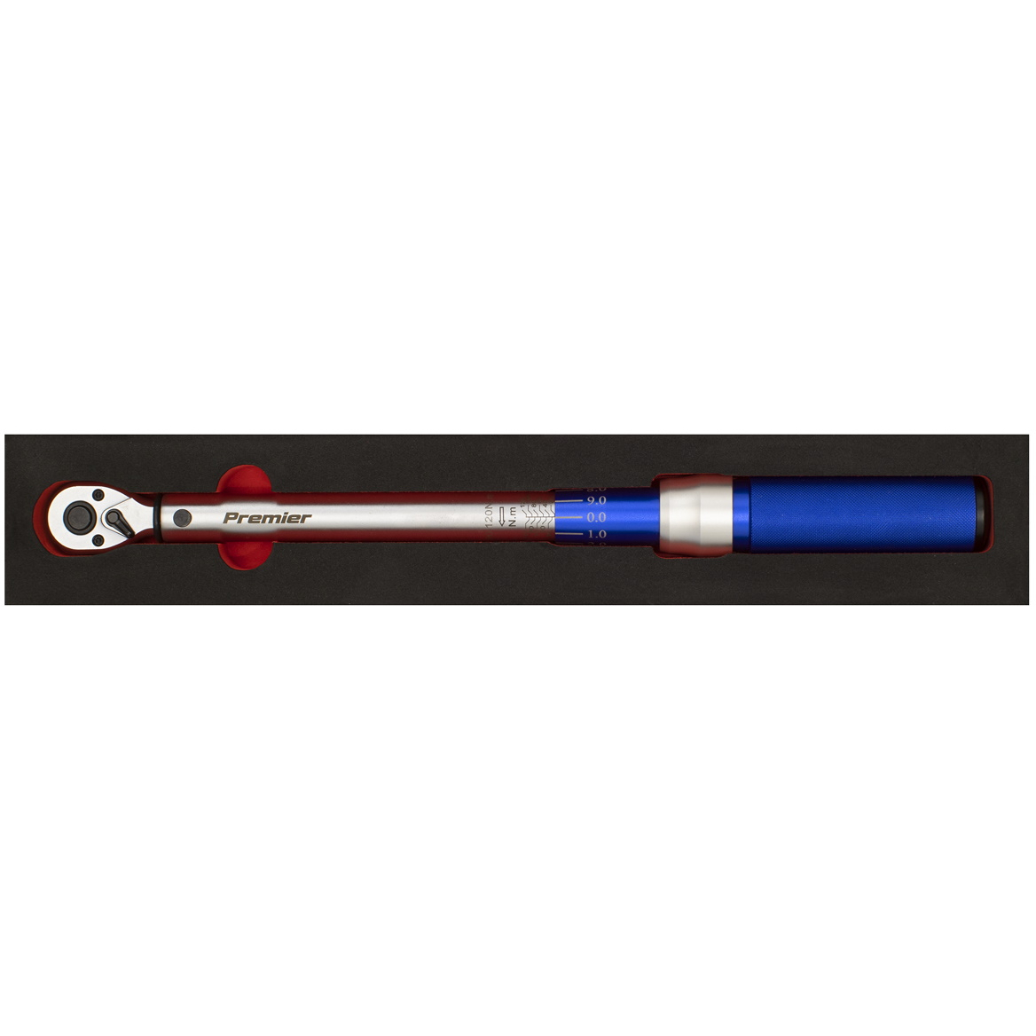Sealey STW903 Micrometer Torque Wrench 3/8"Sq Drive 20-120Nm - Calibrated