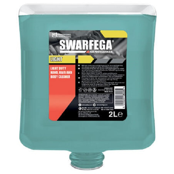 SCJohnson SWC2LTSC Swarfega® LIGHT Duty Hand, Hair and Body Cleaner with skin moisturiser and light fragrance ( Case x 4 2L Cartridges )