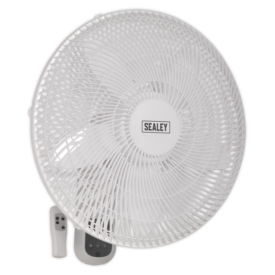Sealey SWF18WR Wall Fan 3-Speed 18" with Remote Control 230V
