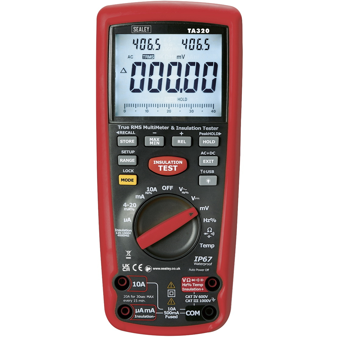 Sealey TA320 Digital Automotive Analyser/Insulation Tester - Hybrid Vehicles
