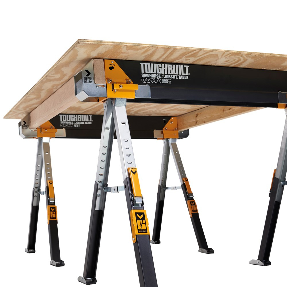 Toughbuilt TB-C700-2 2-Pack C700 Sawhorse / Jobsite Tables