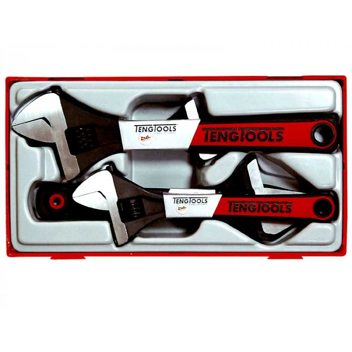 TengTools TADJ04 4 Piece Adjustable Wrench Set