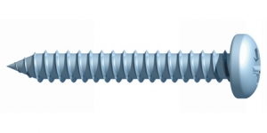 Timco 08112CPAZ AB 8X1.1/2" Pan Head Pozi Self Tapper Screw (Box of 1000) 4.0X40mm