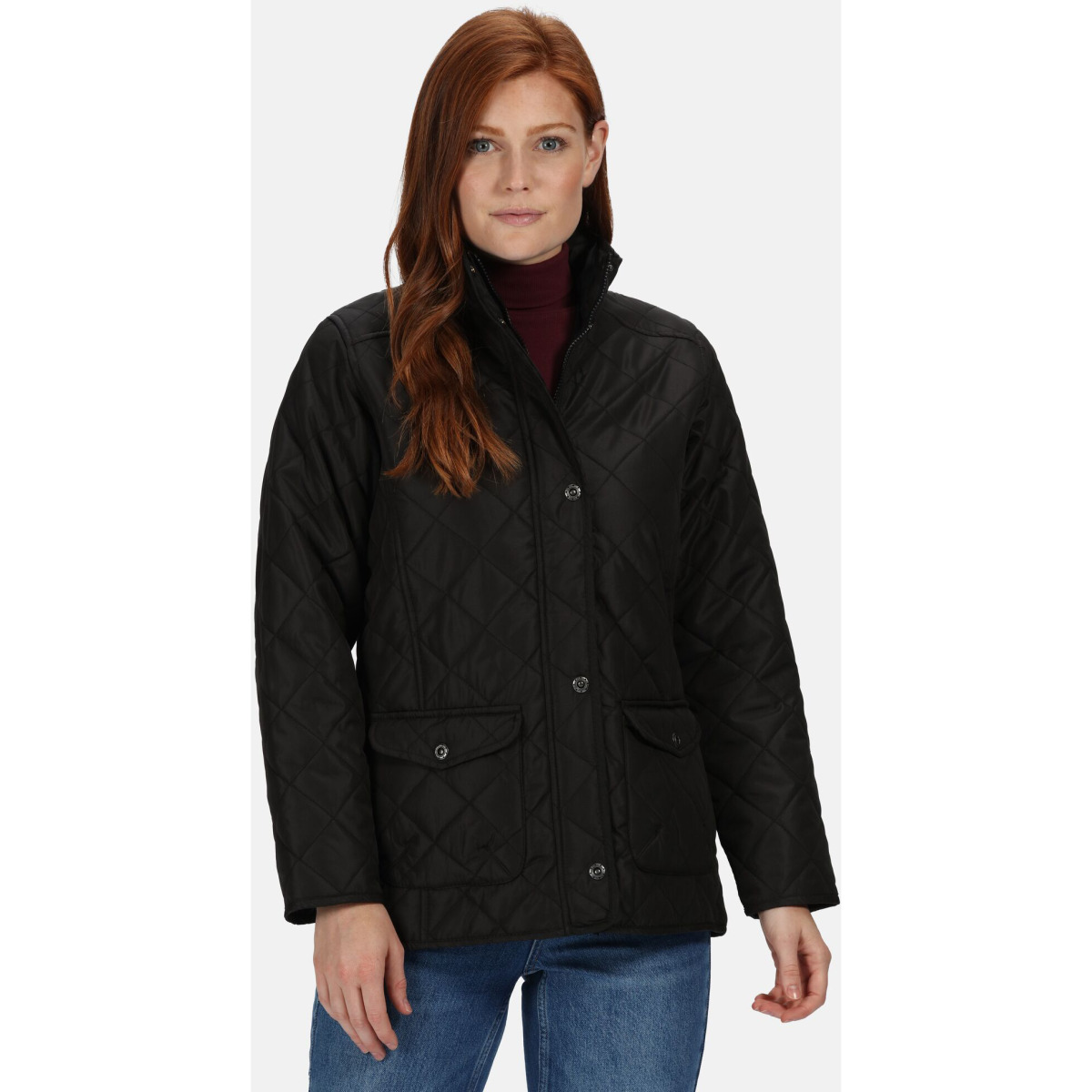 Regatta TRA442 Tarah Diamond Quilt Jacket - Black