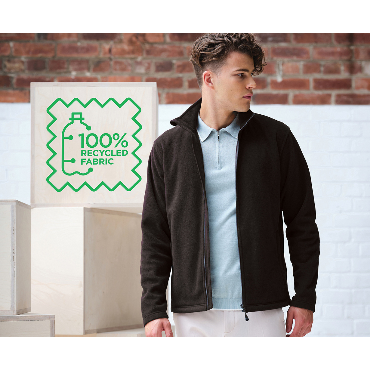 Regatta TRF622 Honestly Made Recycled Micro Full Zip Fleece