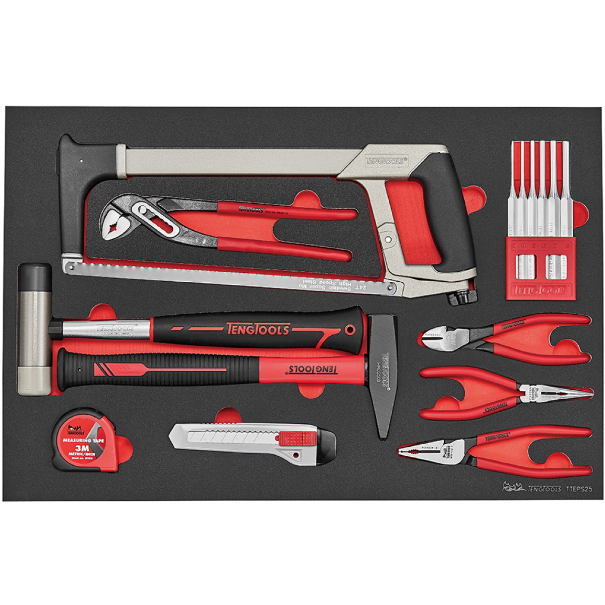 Teng Tools TTEPS25 25 Piece EVA General Service Tool Set