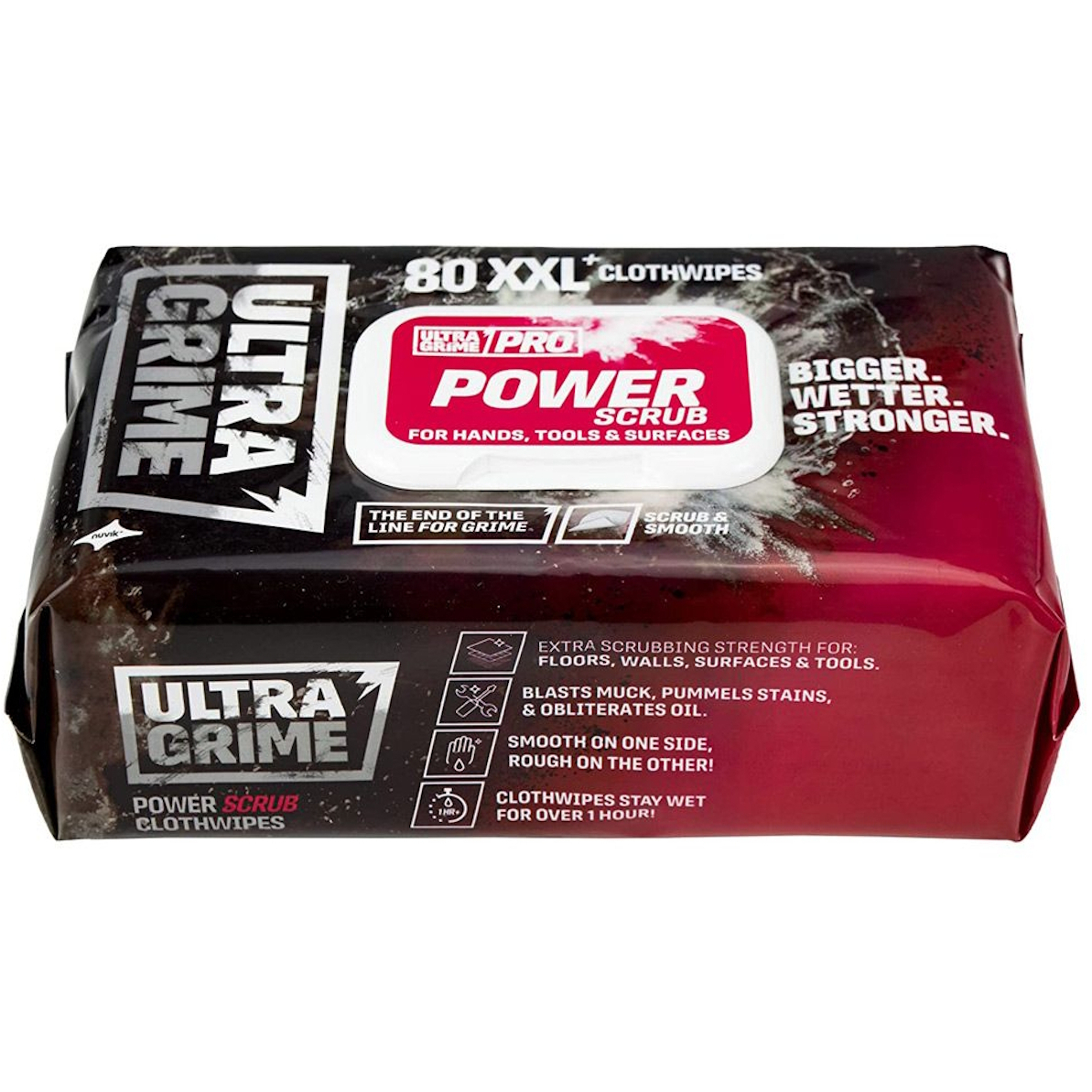 UltraGrime Pro 5920 Power Scrub Clothwipes (80 x XXL+ Wipes)