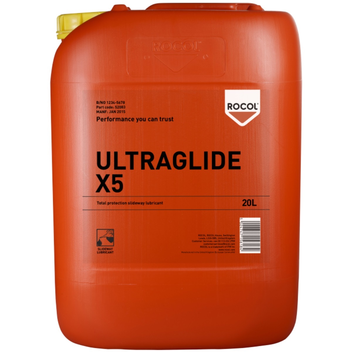 Rocol 52083 Ultraglide X5 - Total Protection Slideway Lubricant 20ltr