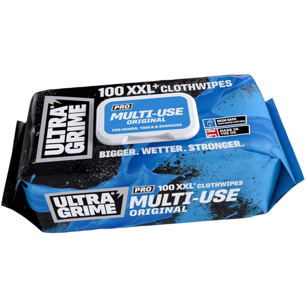 UltraGrime Pro: 5900 Multi-Use Ultragrime Huge Cleaning Wipes (Pack of 100 XXL+ Wipes)