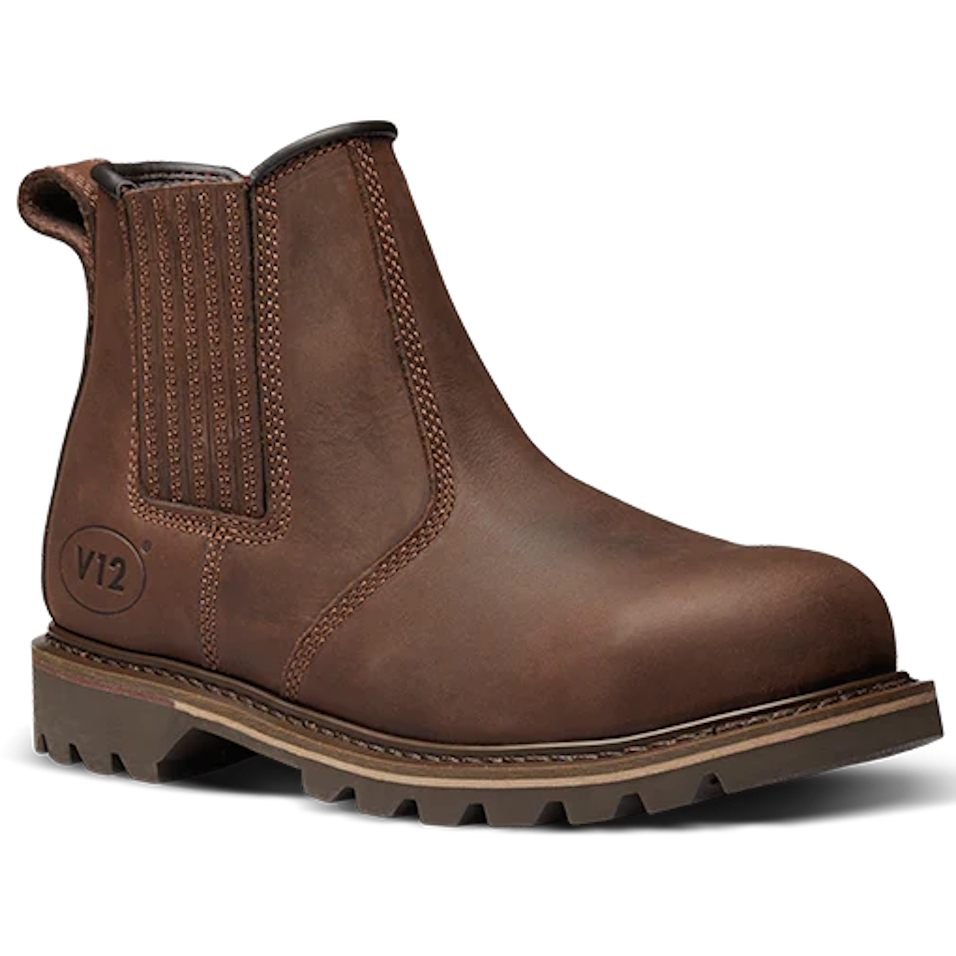 V12 Footwear V1231 Rawhide Brown Oiled Leather Dealer Boot V1231-UK10 (EU44)