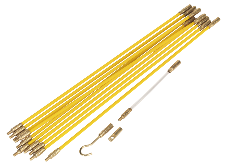 Sealey VS8181 Mole Pole Pro Cable Management Tool 12pc 3.2mtr