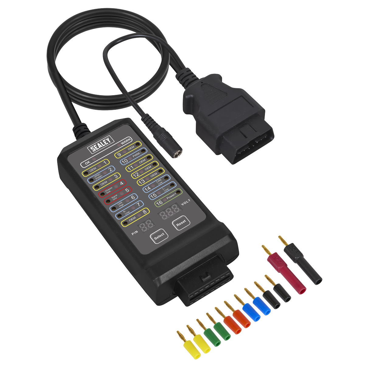 Sealey VS8813 OBD Breakout Box 16-Pin 12V/24V