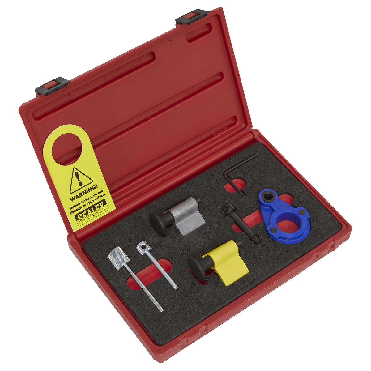 Sealey VSE2092 Diesel Engine Timing Tool Kit 1.2D, 1.4D, 1.6D, 2.0D - for VAG, Ford & Mitsubishi - Belt Drive
