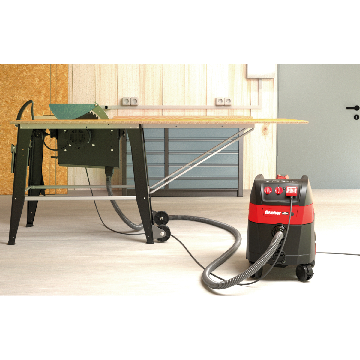 Fischer 551924 Wet & Dry M Class Dust Extractor With Power Take Off 240V