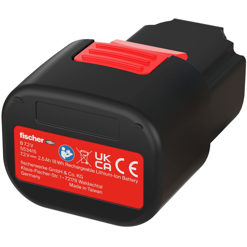 Fischer 553415 Lithium-Ion-Battery B 7.2V For The Fischer FGC 100 / FGW 90F