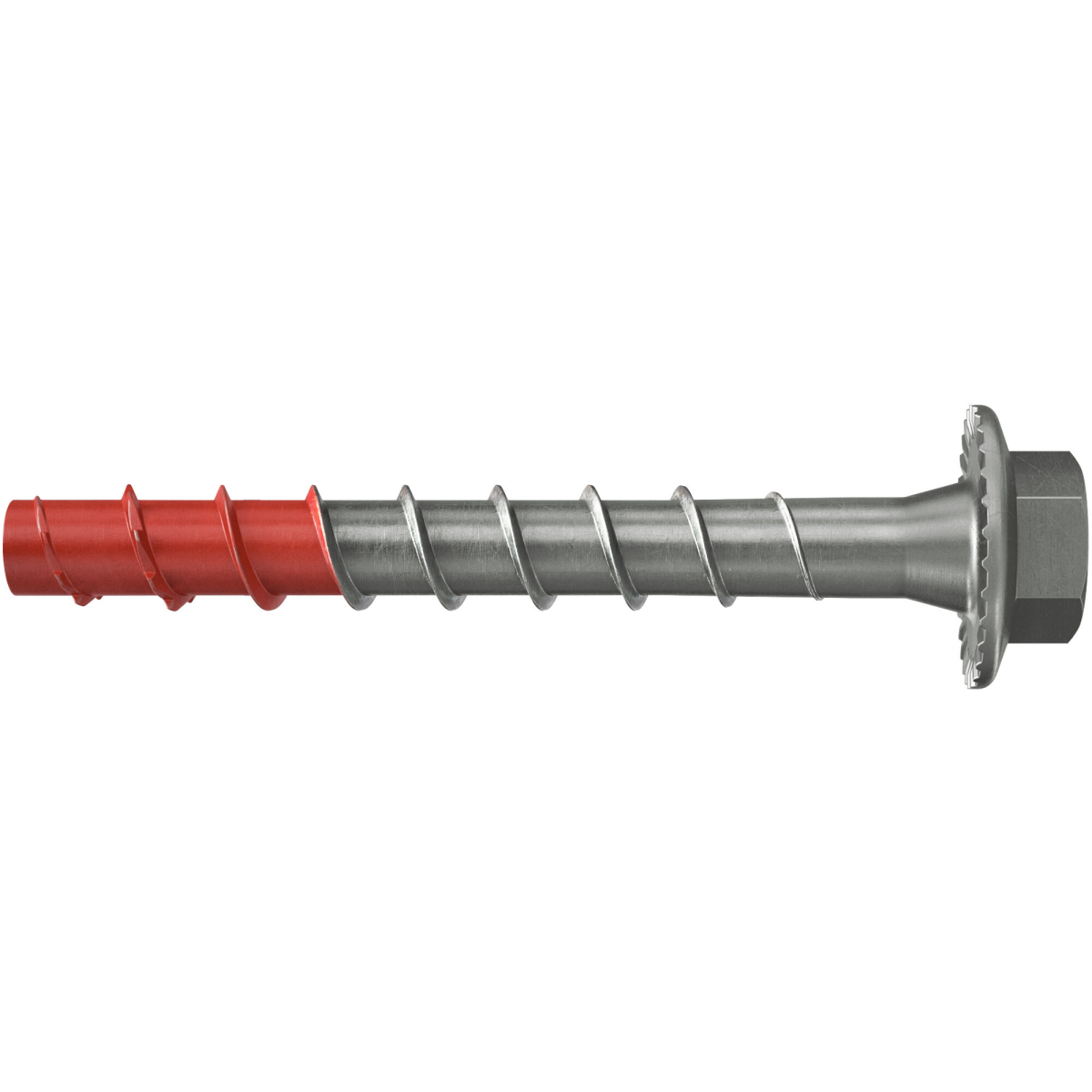 Fischer 573427 Concrete Screw UltraCut FBS II 6 x 65/5 US SW 13 R, Hex Head With Pressed-On Washer, Stainless Steel (Pack x 100)
