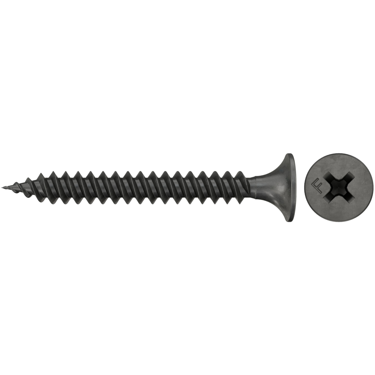 Fischer 665001 Drywall Screw 3.5 x 35 Trumpet Shape Head, GG, Phillips PH, Black Phosphated Pack x 1000