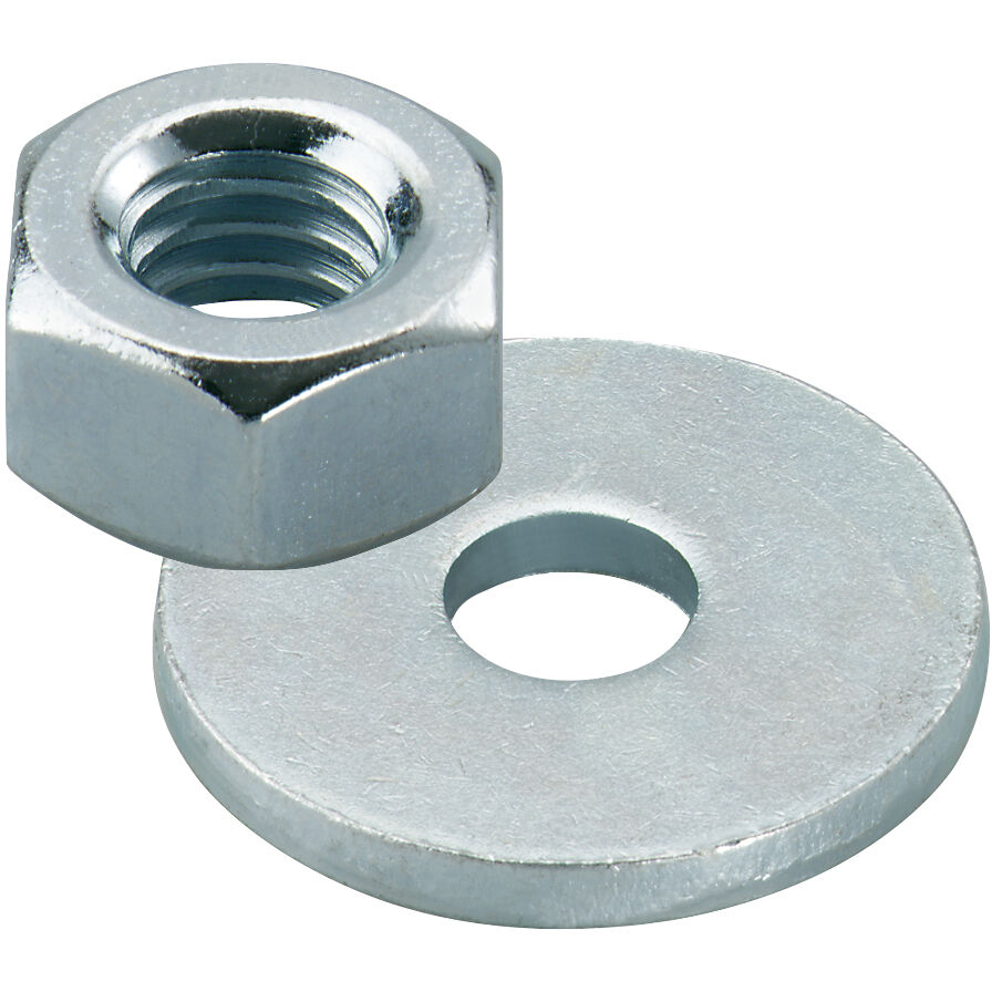 Fischer 519737 Nut & Washer M20 electro Zinc Plated (Pack x 10)
