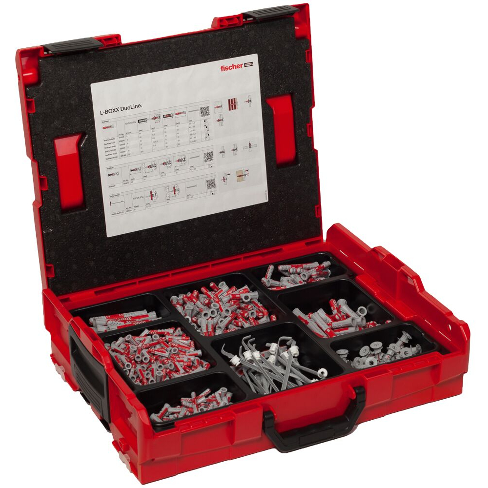 Fischer 560491 DuoLine L-BOXX 102 with 833 Parts