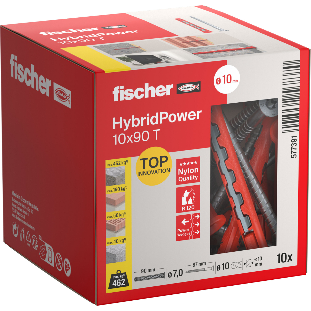 Fischer 577391 HybridPower 10 x 90 T Pack x 10