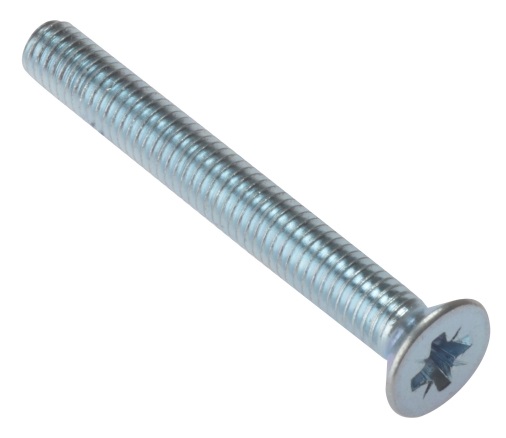 Forgefix 25MSCSK650 Machine Screw Pozi CSK ZP M6 x 50mm (Bag 25) FORMSCSK650M
