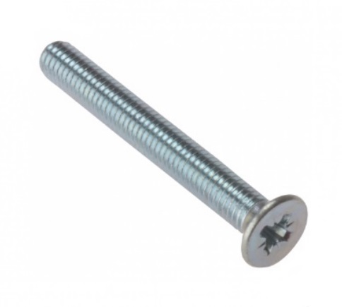 Forgefix 25MSCSK540 Machine Screw Pozi CSK ZP M5 x 40mm (Bag 25) FORMSCSK540M