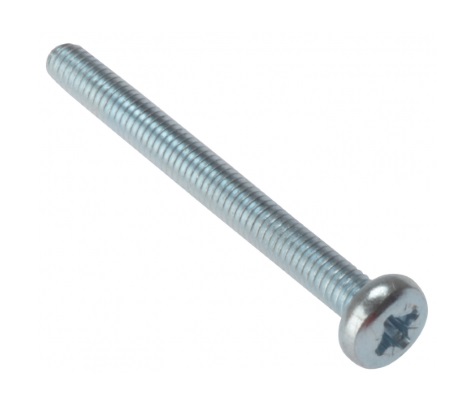Forgefix 25MSPH550 Machine Screw Pozi Pan Head ZP M5 x 50mm (Bag 25) FORMSPH550M