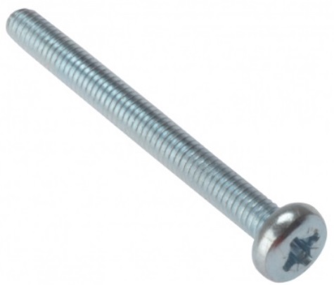 Forgefix 25MSPH650 Machine Screw Pozi Pan Head ZP M6 x 50mm (Bag 25) FORMSPH650M