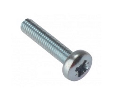 Forgefix 25MSPH430 Machine Screw Pozi Pan Head ZP M4 x 30mm (Bag 25) FORMSPH430M