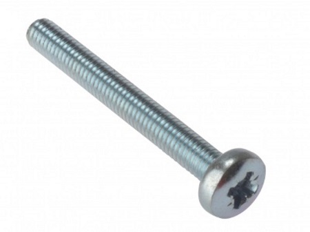 Forgefix 25MSPH540 Machine Screw Pozi Pan Head ZP M5 x 40mm (Bag 25) FORMSPH540M
