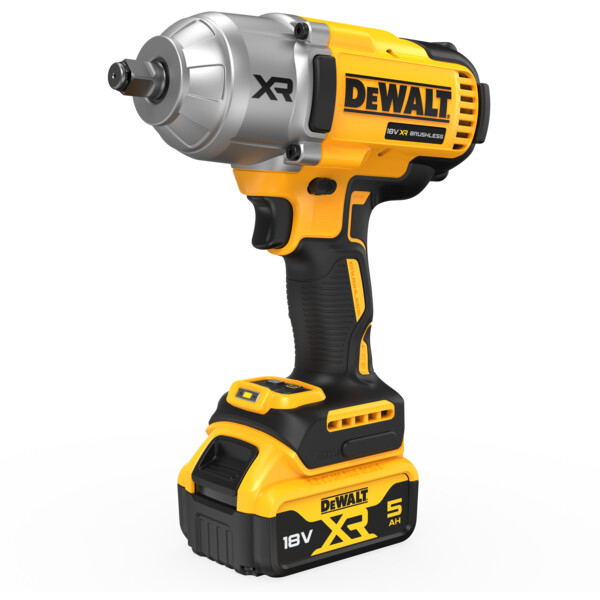 DeWalt DCF900P2T-GB 18V XR Brushless 1/2" High Torque Impact Wrench Hog Ring 1396Nm With 2 x 5Ah Batteries In TSTAK