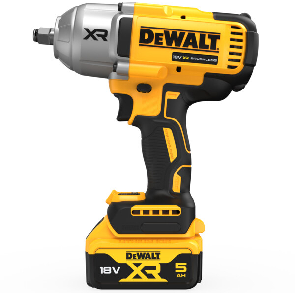 DeWalt DCF900P2T-GB 18V XR Brushless 1/2" High Torque Impact Wrench Hog Ring 1396Nm With 2 x 5Ah Batteries In TSTAK