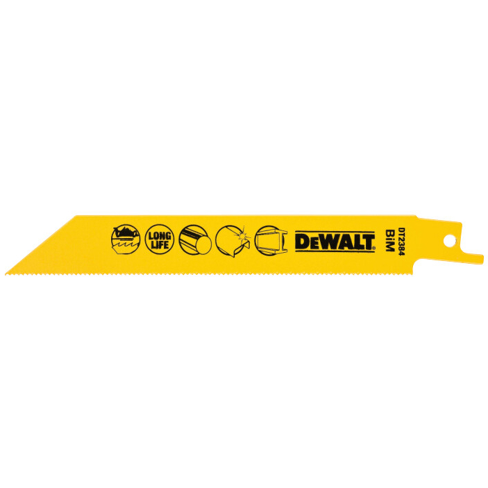 DeWalt DT2384-QZ 152mm Bi-Metal Reciprocating Saw Blades - For Fast Cuts In Metal (S922EF) Pack x 5