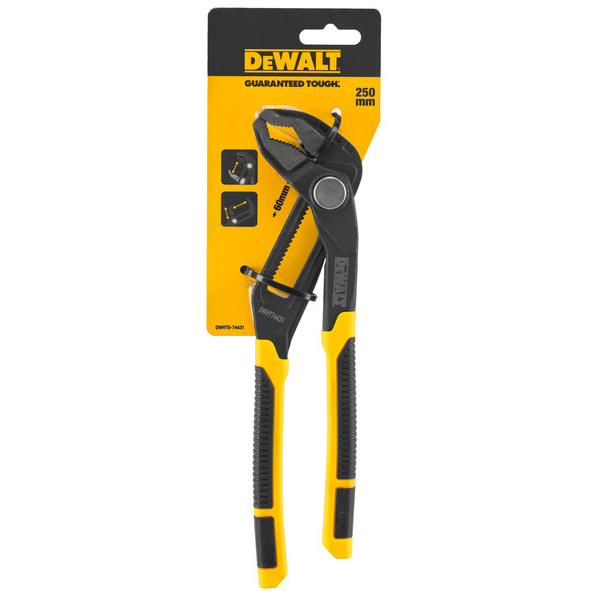 DeWalt DHT074431 V-Jaw Push Lock Pliers 250mm