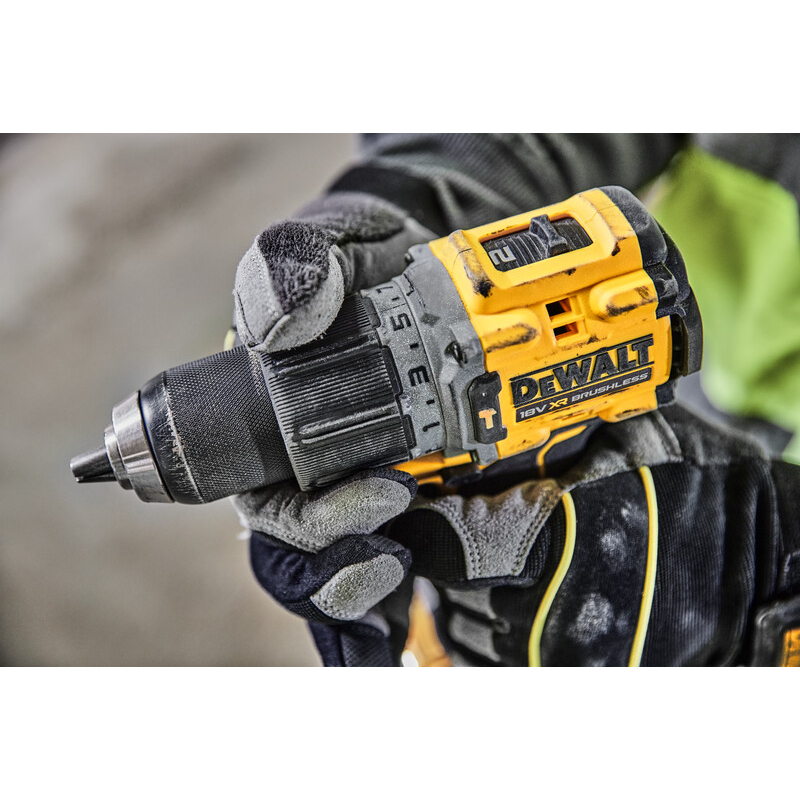 DeWalt DCD805H2T-GB 18V XR G3 POWERSTACK Compact Hammer Drill Driver  With 2 x 5.0Ah POWERSTACK Batteries in TSTAK
