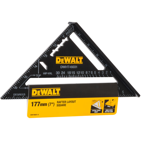 DeWalt DHT046031 Rafter Layout Square 7in